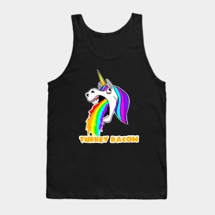 Unicorns hate turkey bacon Tank Top